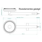 Gázégő (rozsdamentes)