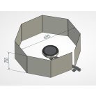 Szélfogó  - rozsdamentes - (kicsi)